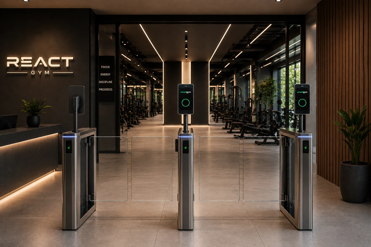 SmartGym — recunoaștere facială la turnichet
